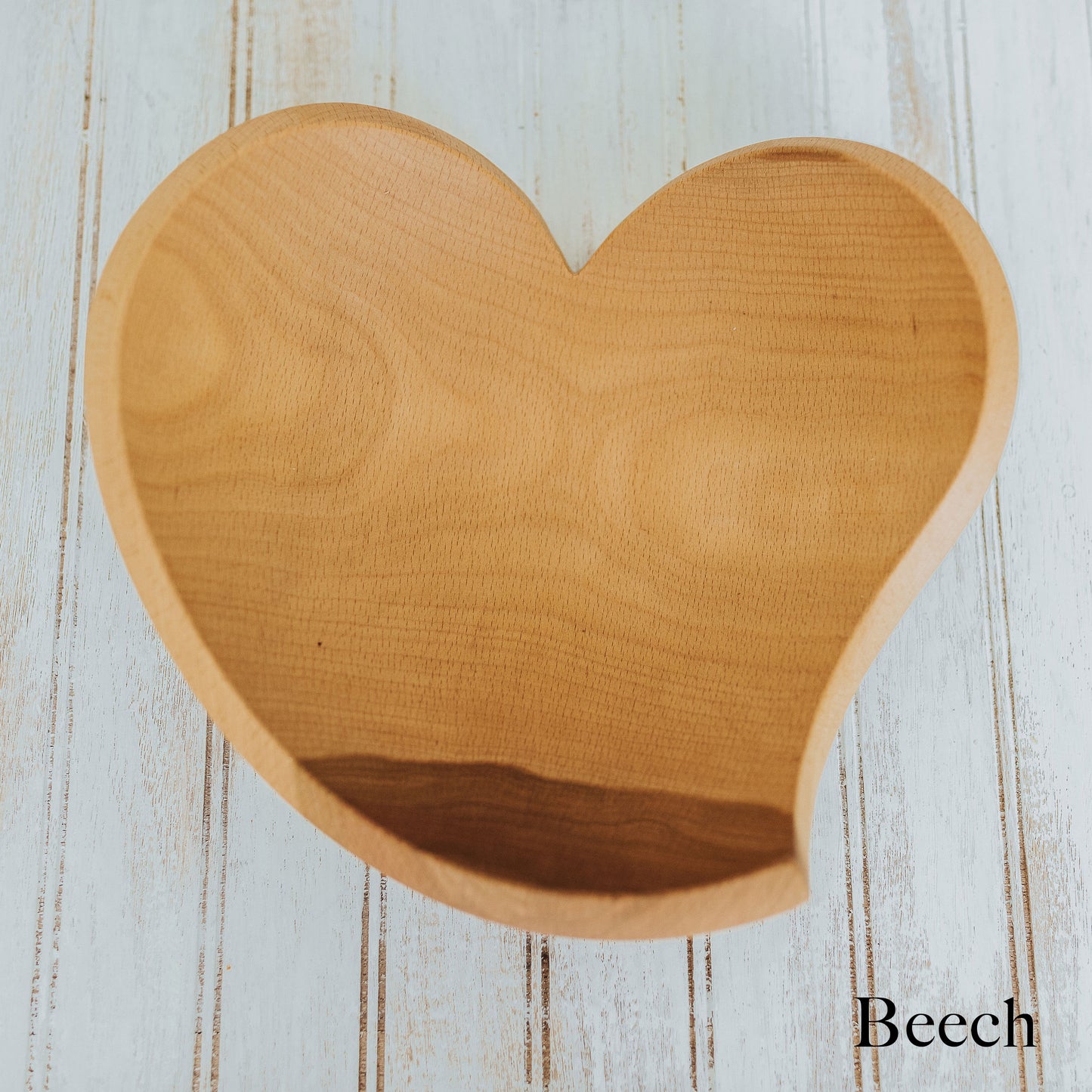 12 inch Heart Shaped Bowls (American Hardwood)