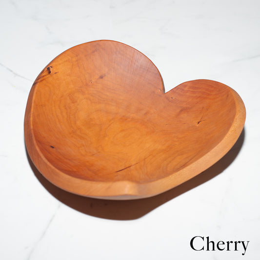 12 inch Heart Shaped Bowls (American Hardwood)